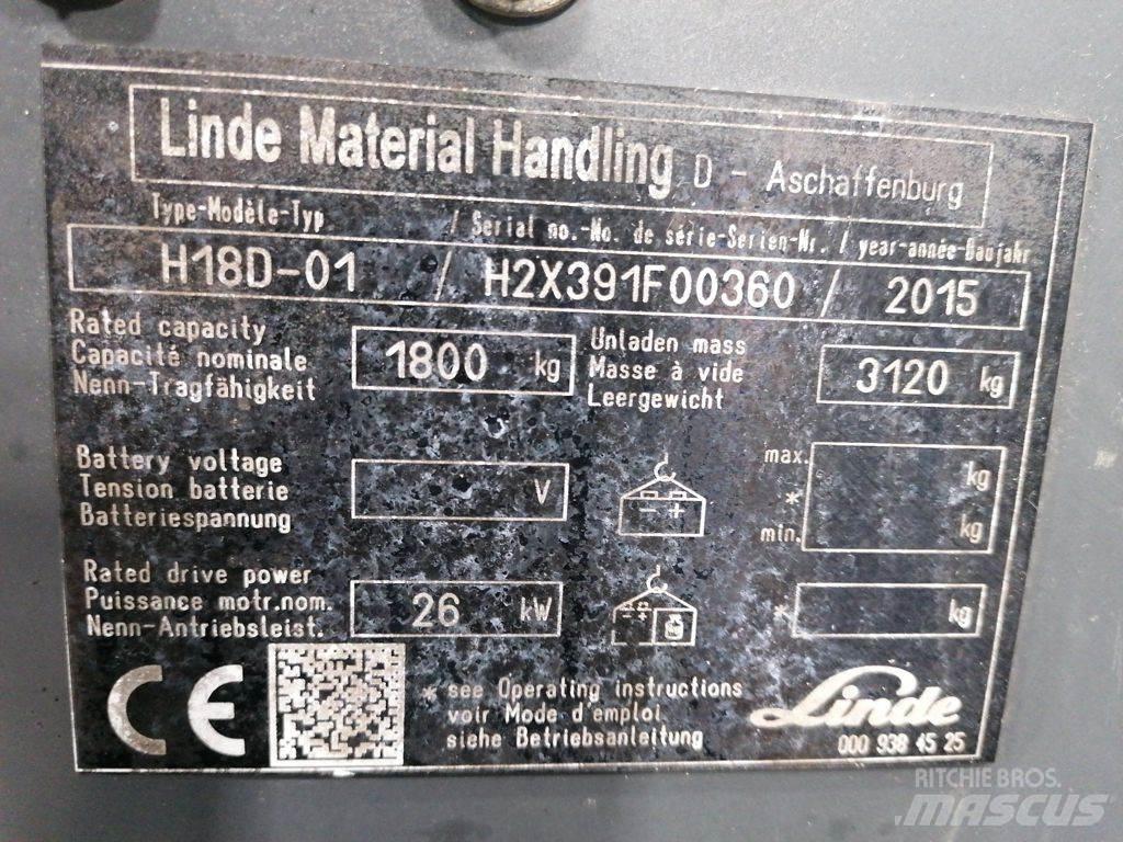 Linde H18D-01 Plinski viličarji