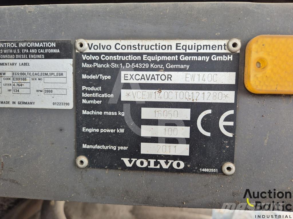 Volvo EW 140 C Bagri na kolesih