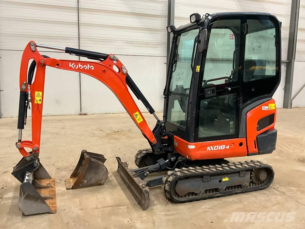 Kubota KX 018-4 Mini bagri <7t