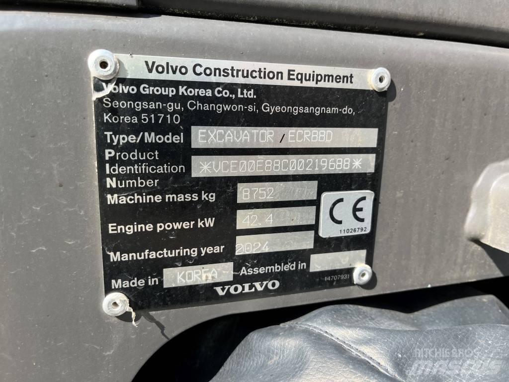 Volvo ECR88D Midi bagri 7t – 12t
