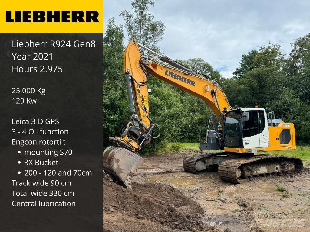 Liebherr R 924 Bagri goseničarji