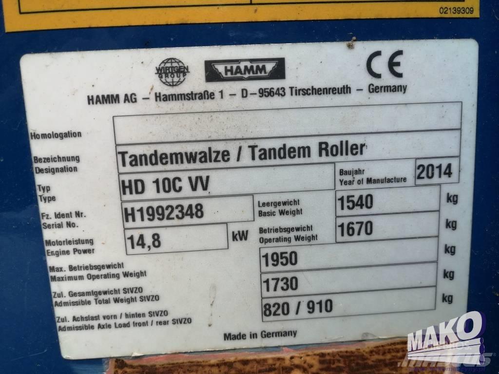 Hamm HD 10 C VV Dvojni valjarji