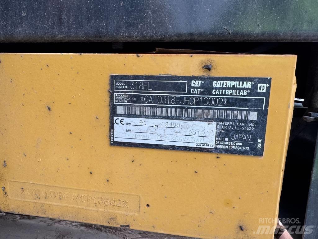 CAT 318 FL Bagri goseničarji