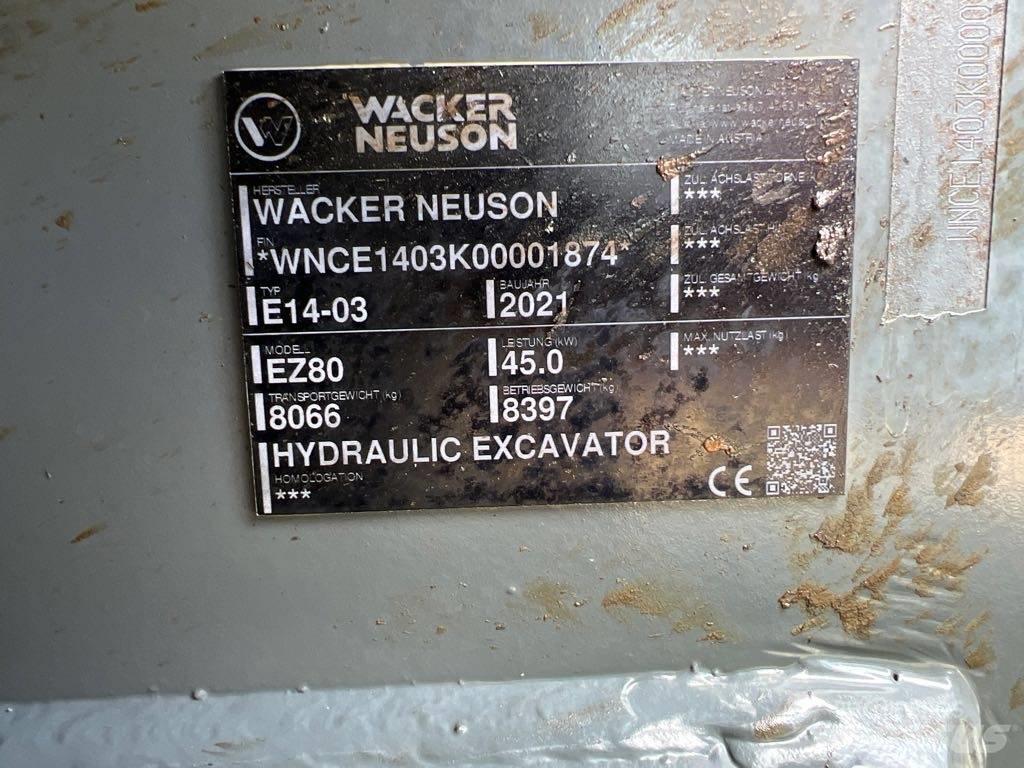 Wacker Neuson EZ80 Bagri goseničarji
