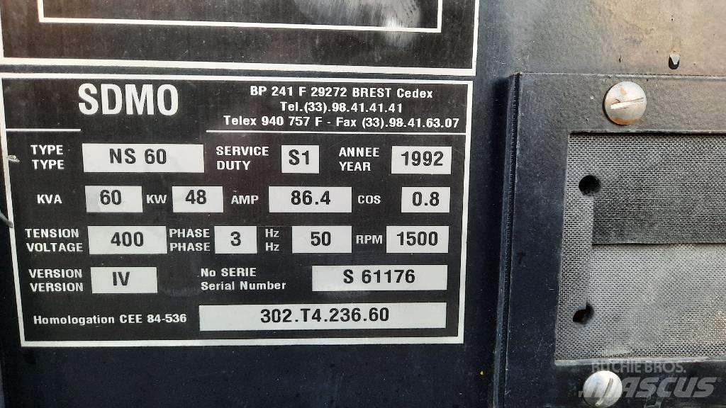 Sdmo NS 60 Dizelski agregati