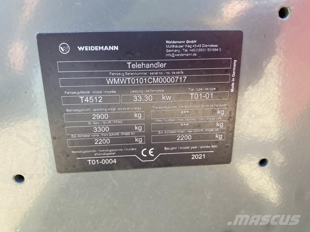 Weidemann T 4512 Kmetijski teleskopski nakladalci