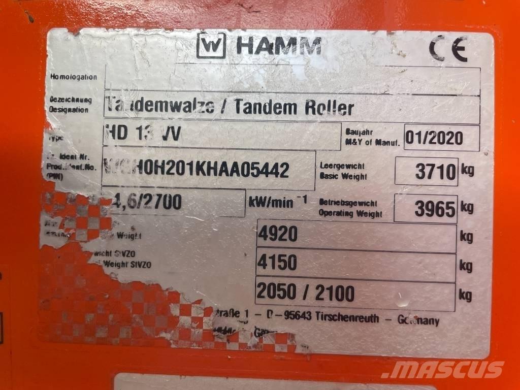 Hamm HD 13 VV Dvojni valjarji