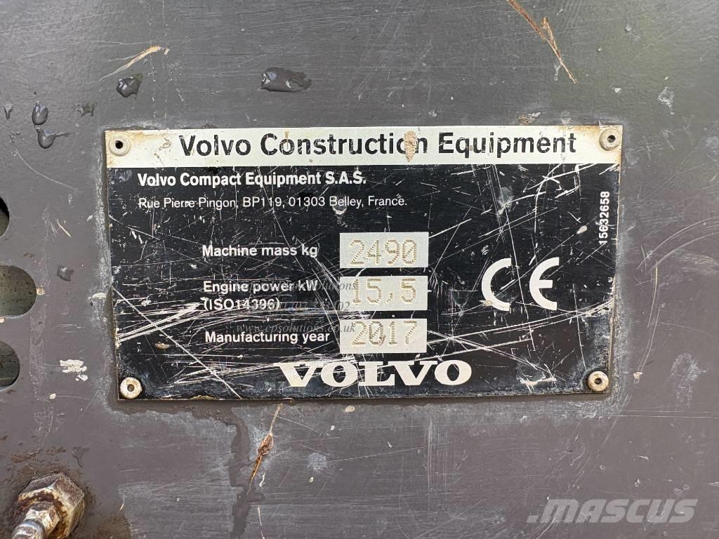 Volvo ECR 25 D Mini bagri <7t