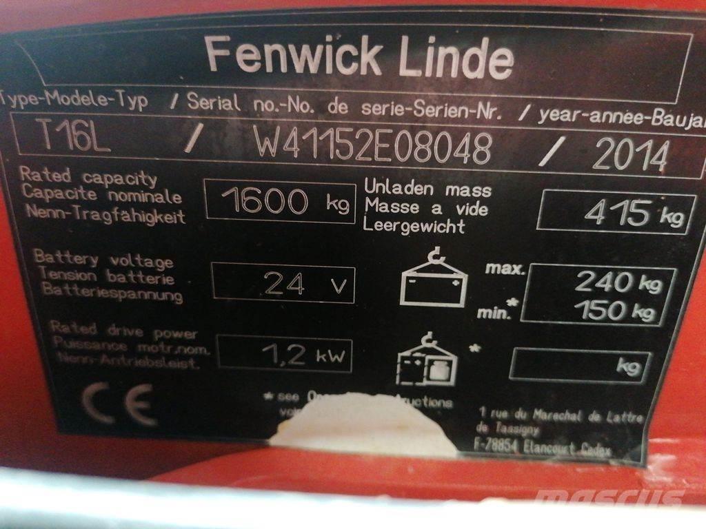 Linde T16L Električni nizko dvižni viličar