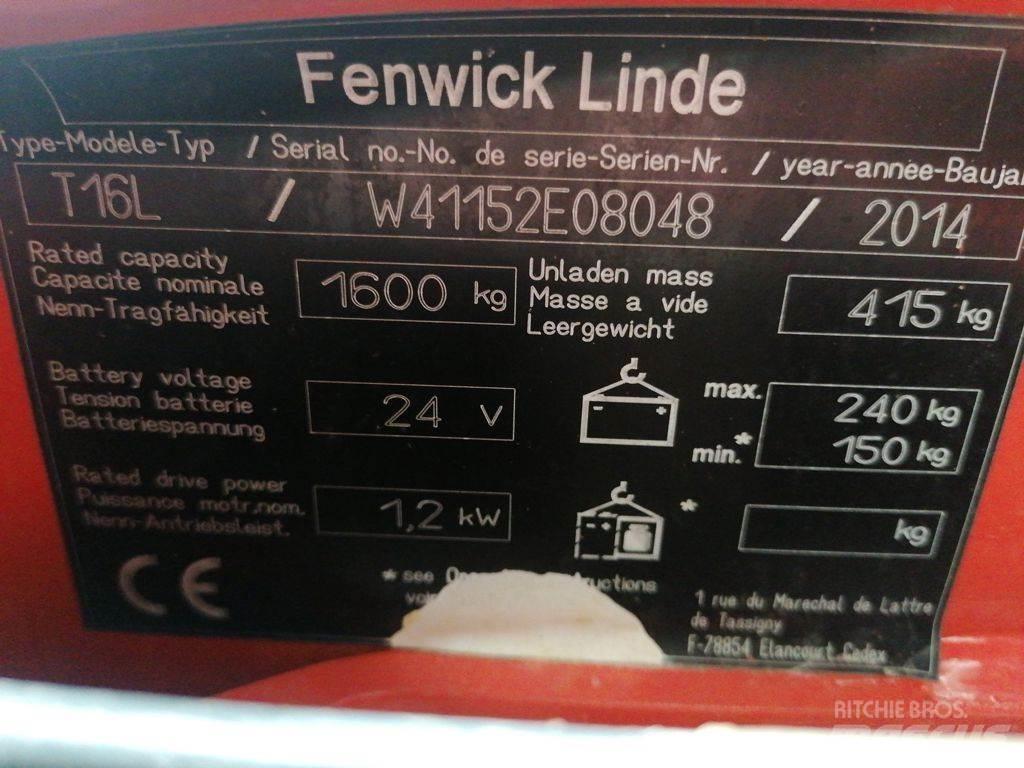 Linde T16L Električni nizko dvižni viličar
