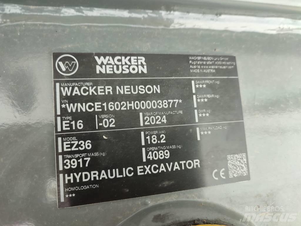Wacker Neuson EZ 36 Mini bagri <7t