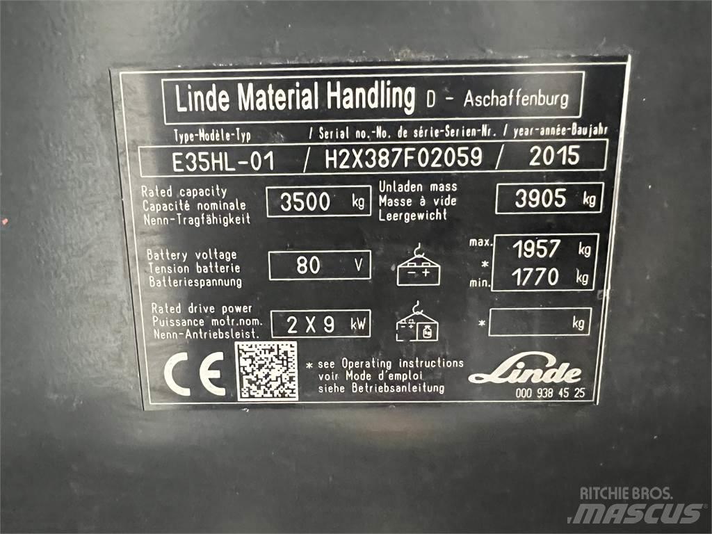 Linde E35HL-01 Električni viličarji