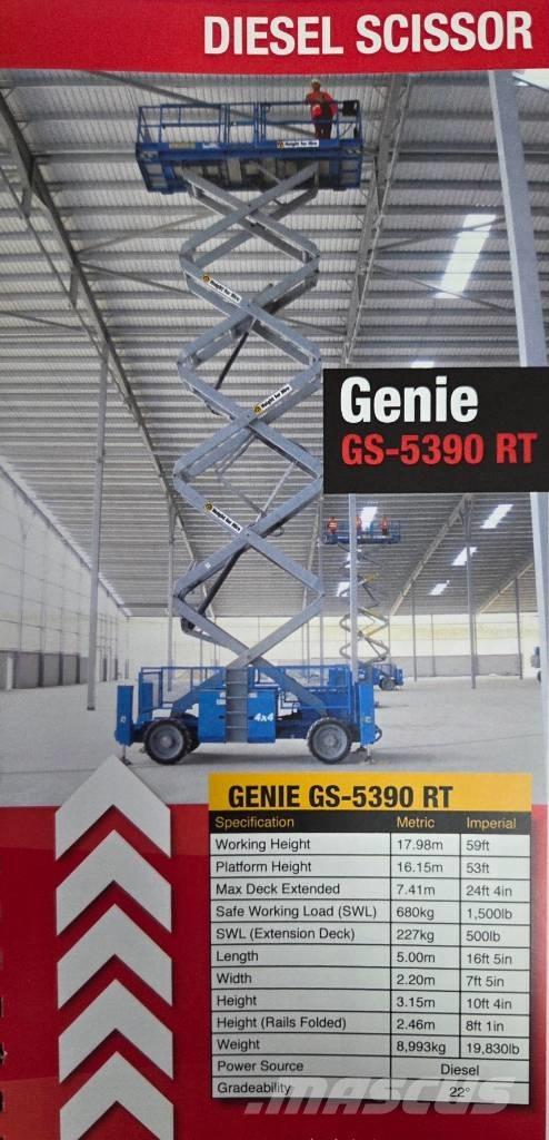 Genie GS 5390 RT Škarjaste dvižne ploščadi