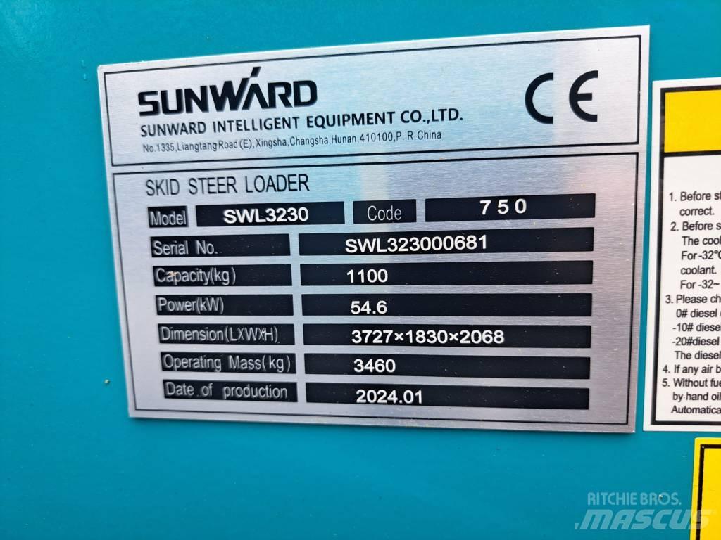 Sunward SWL 3230 Skid steer mini nakladalci