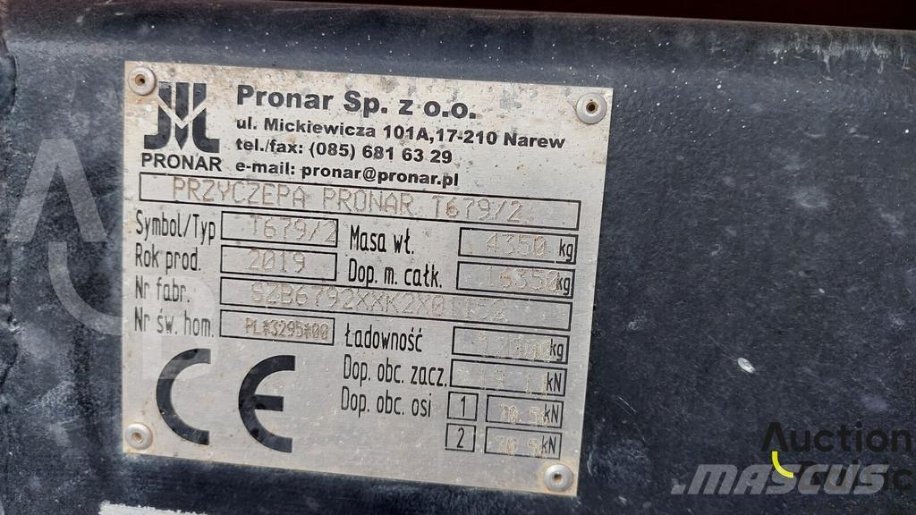 Pronar T 679/2 Kiper prikolice