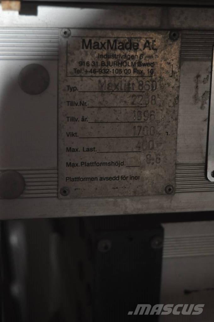  Max Made AB SAXLIFT Manipulacija materiala - drugo