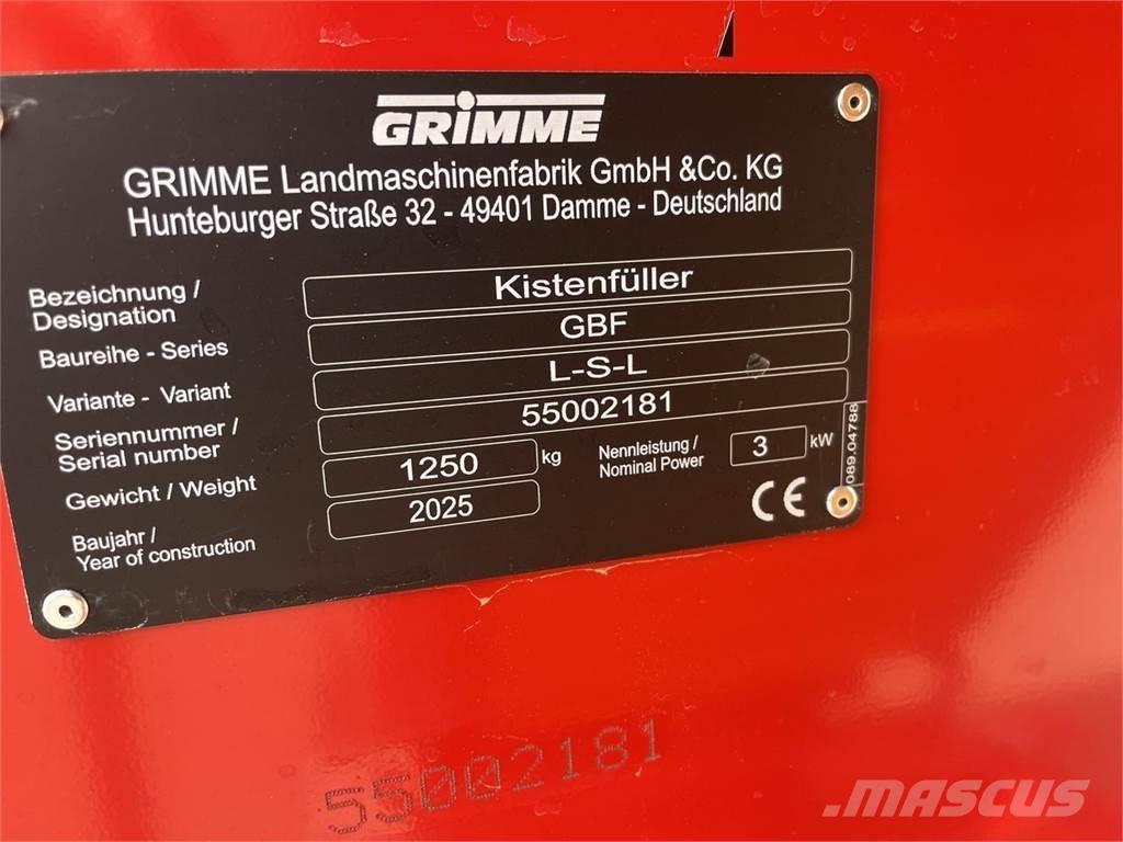 Grimme GBF LSL Polnilniki zabojev in transportni trakovi