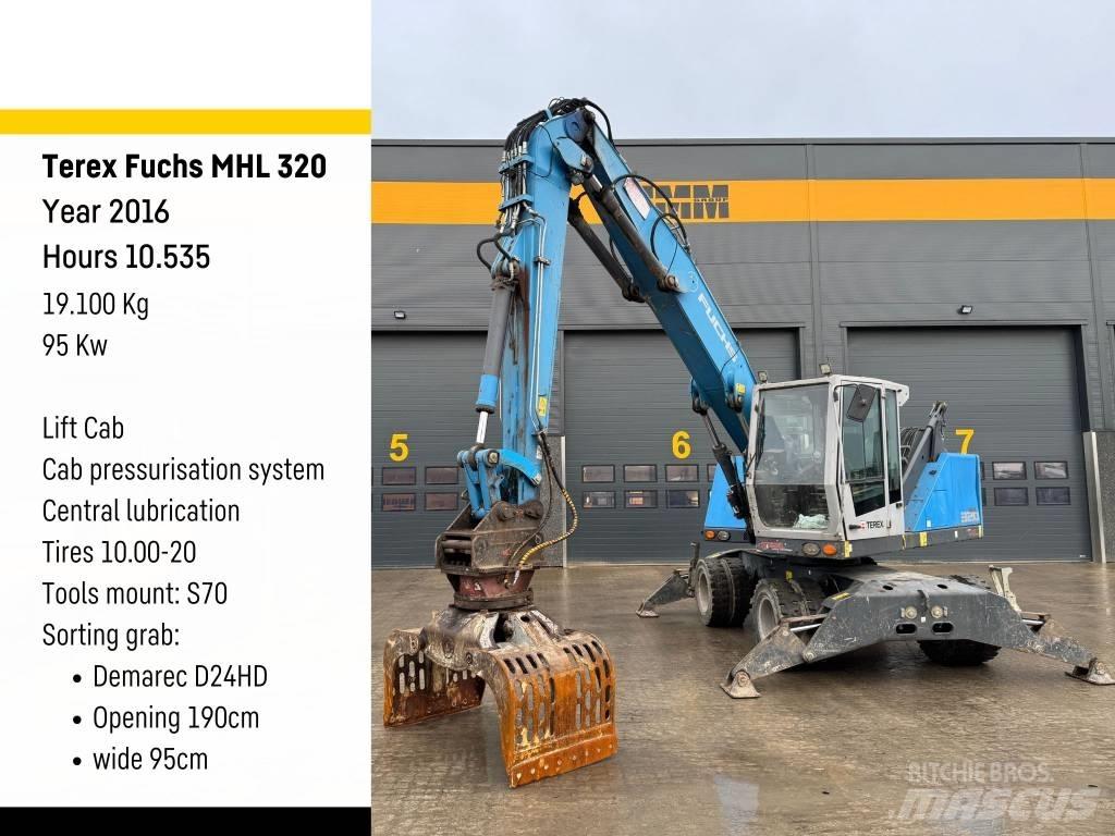 Fuchs MHL 320 Bagri za prekladanje primarnih/sekundarnih surovin
