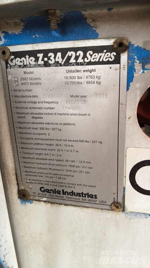 Genie Z 34/22 IC Zglobne dvižne ploščadi