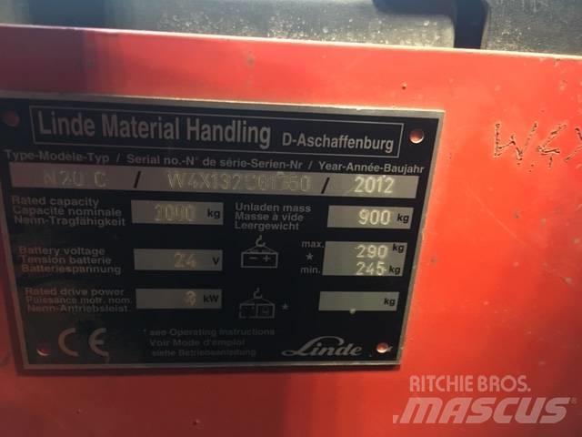 Linde N20C/132 Nizko dvižni komisionirni viličar