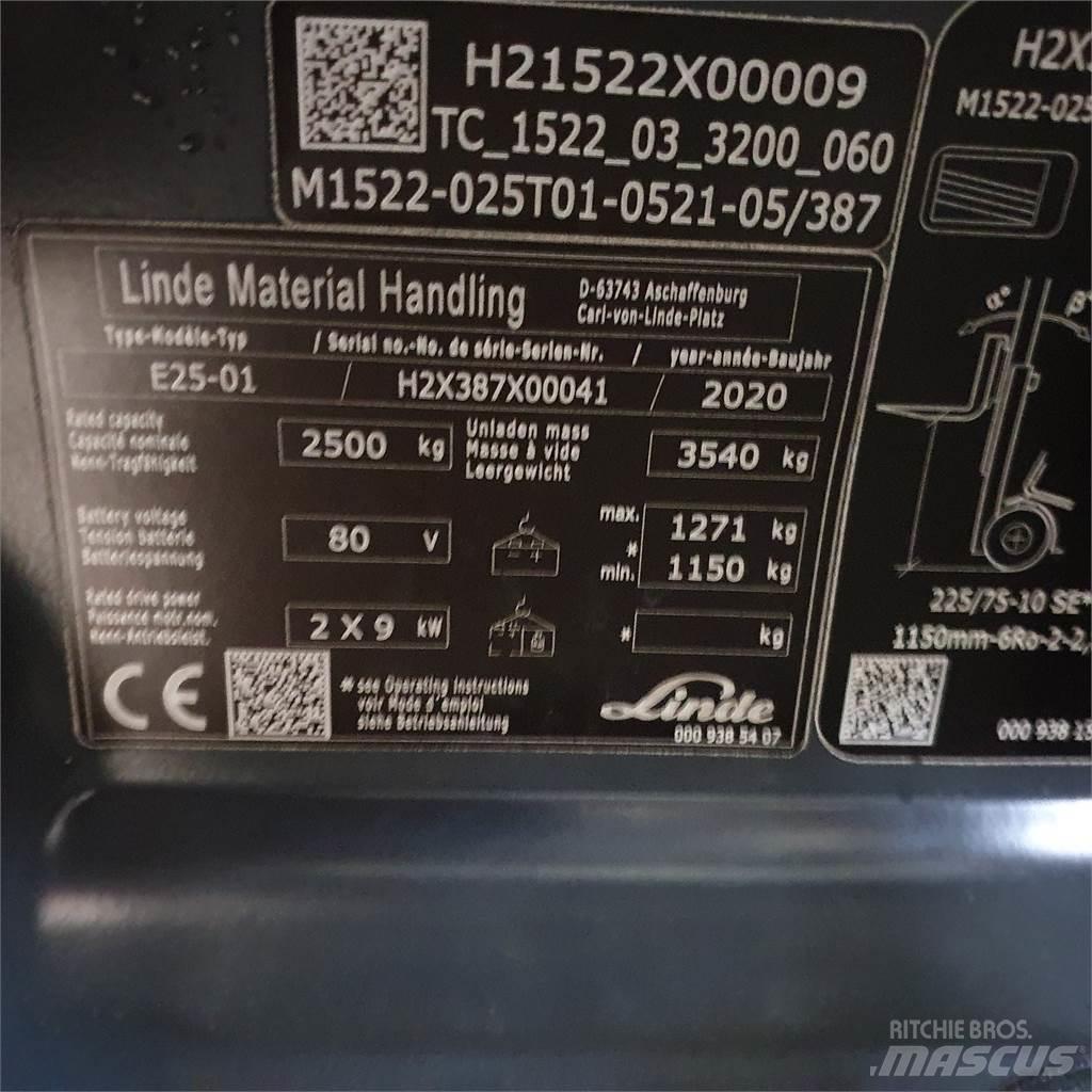 Linde E25 Električni viličarji