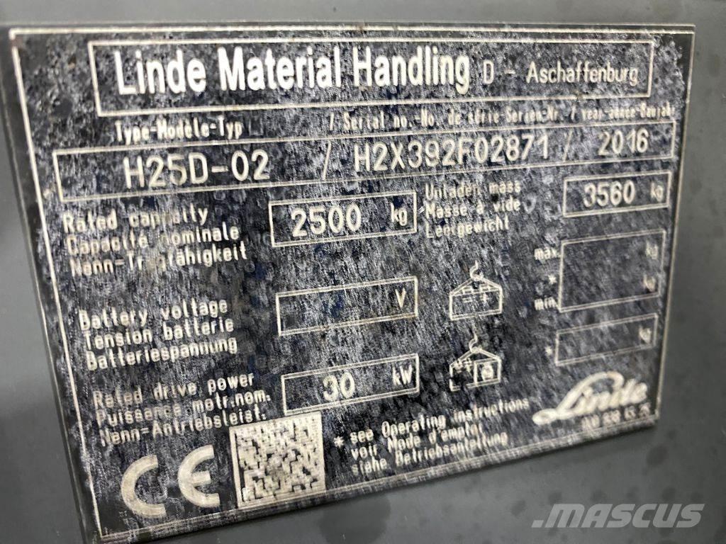 Linde H25D-02 Dizelski viličarji