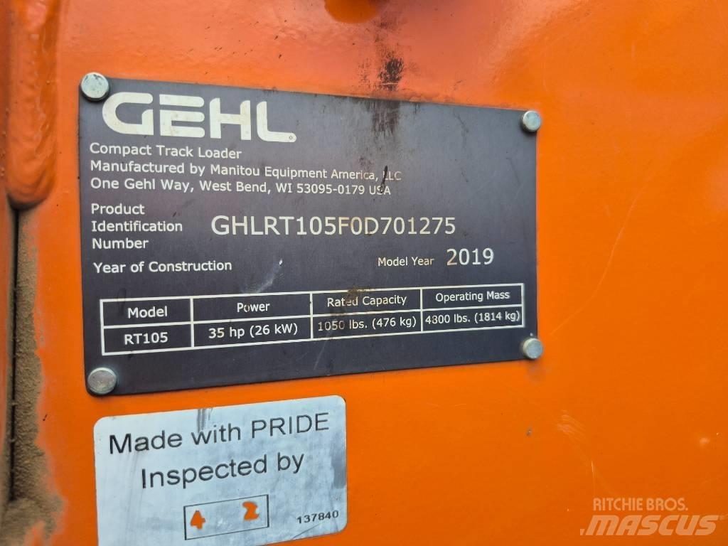 Gehl RT 105 Skid steer mini nakladalci