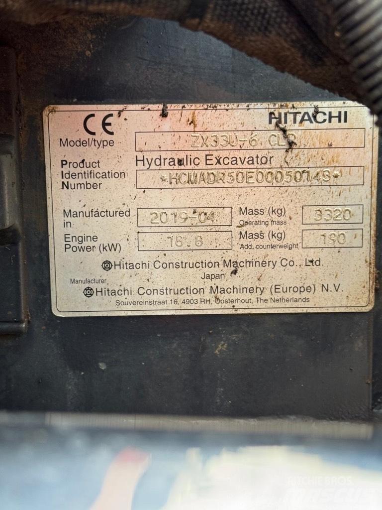 Hitachi ZX 33 U-6 Mini bagri <7t