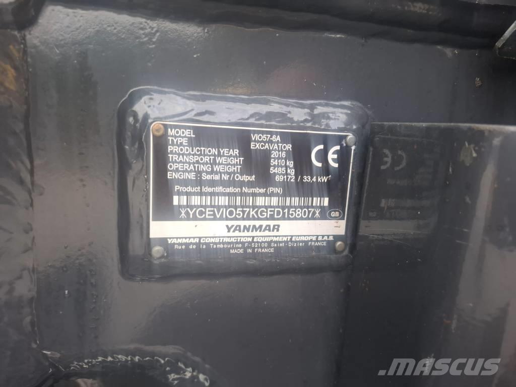 Yanmar vio 57-6A Mini bagri <7t