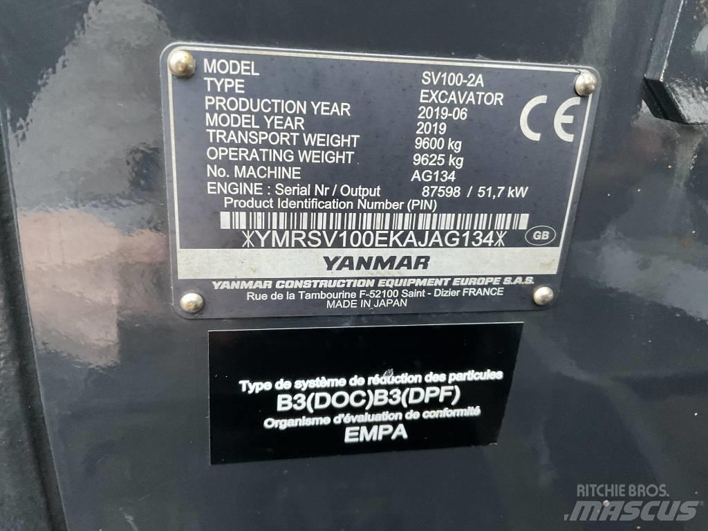 Yanmar SV100-2A Midi bagri 7t – 12t