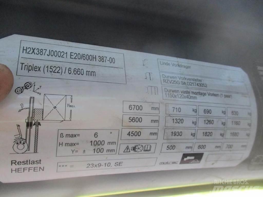 Linde E20-01/600 Električni viličarji