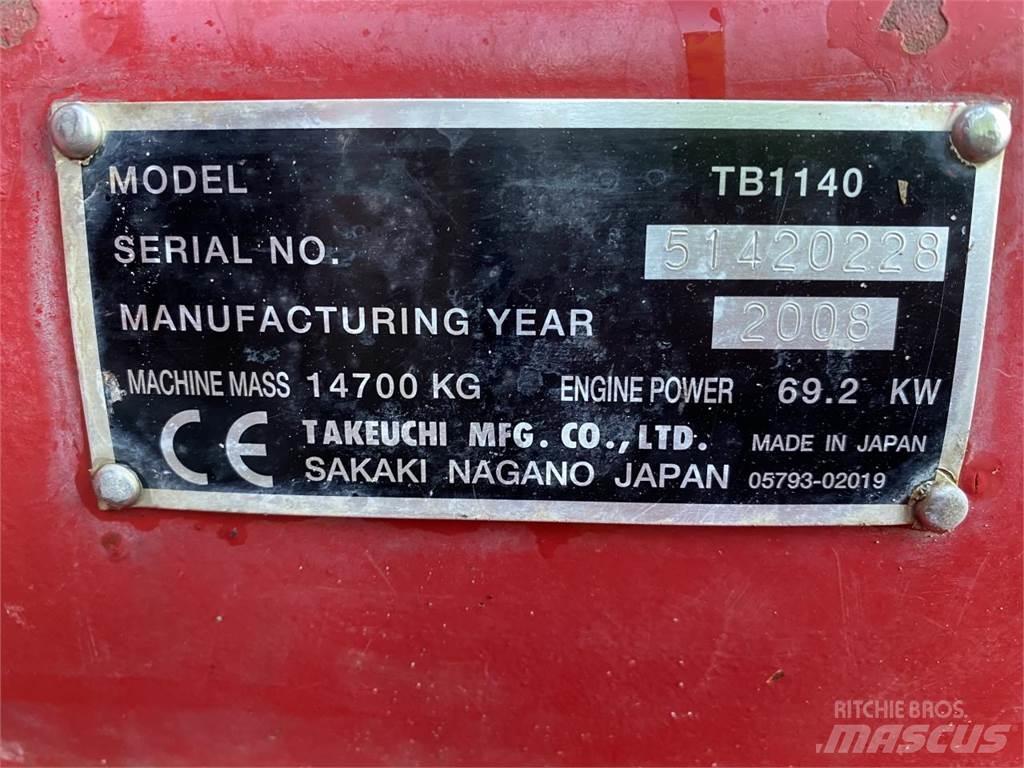 Takeuchi TB1140 Bagri goseničarji