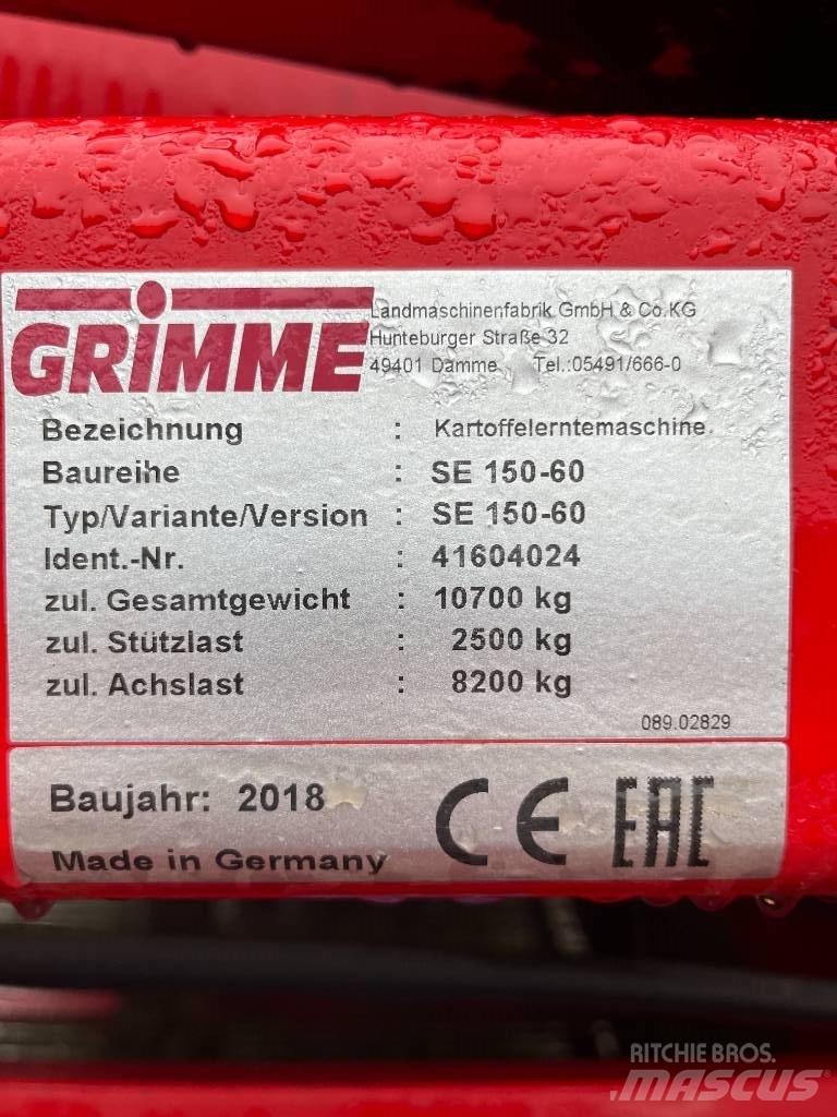 Grimme SE 150-60 NB Stroji za žetje krompirja