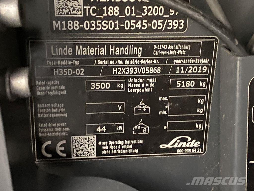 Linde H35D-02 Dizelski viličarji