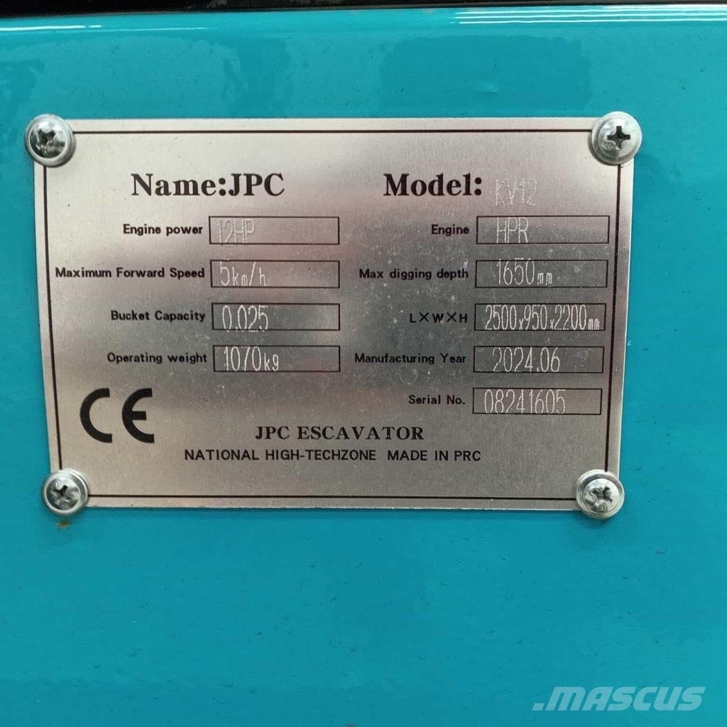 JPC KV 12 Mini bagri <7t