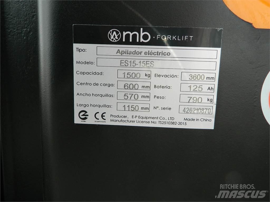  ES15 15ES 2S350 Ročni električni viličar
