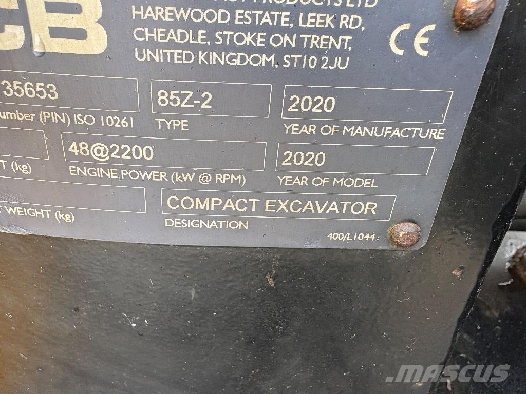 JCB 85 Z-2 Midi bagri 7t – 12t