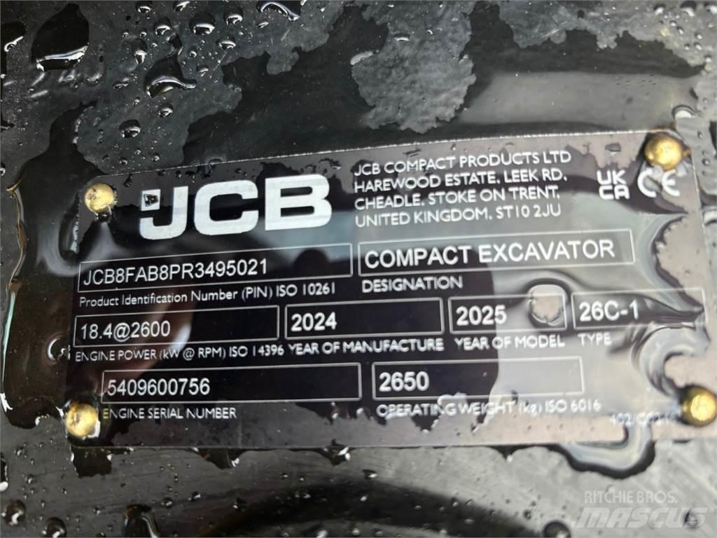 JCB 26C-1 Mini bagri <7t