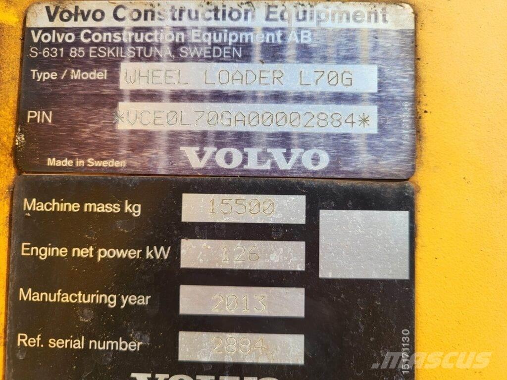Volvo L70G Kolesni nakladalci