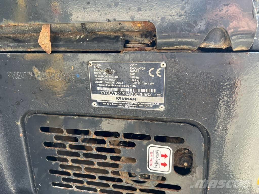 Yanmar Vio 17 Mini bagri <7t