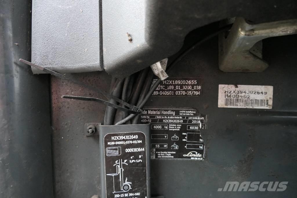 Linde H 40 D-02 Dizelski viličarji
