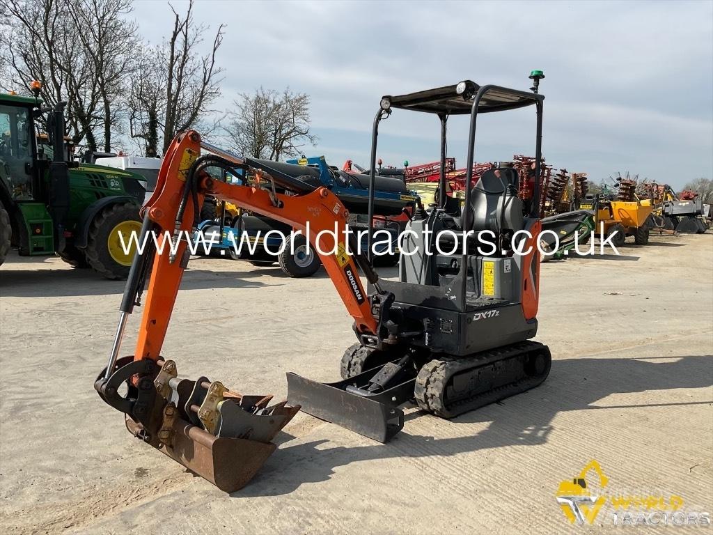 Doosan DX 17 Mini bagri <7t