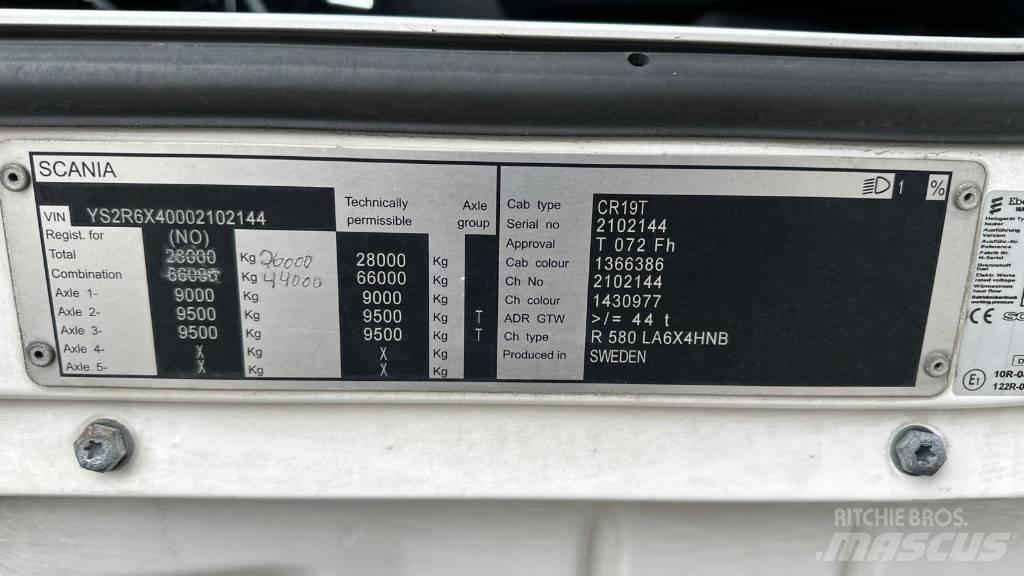 Scania R 580 Vlačilci