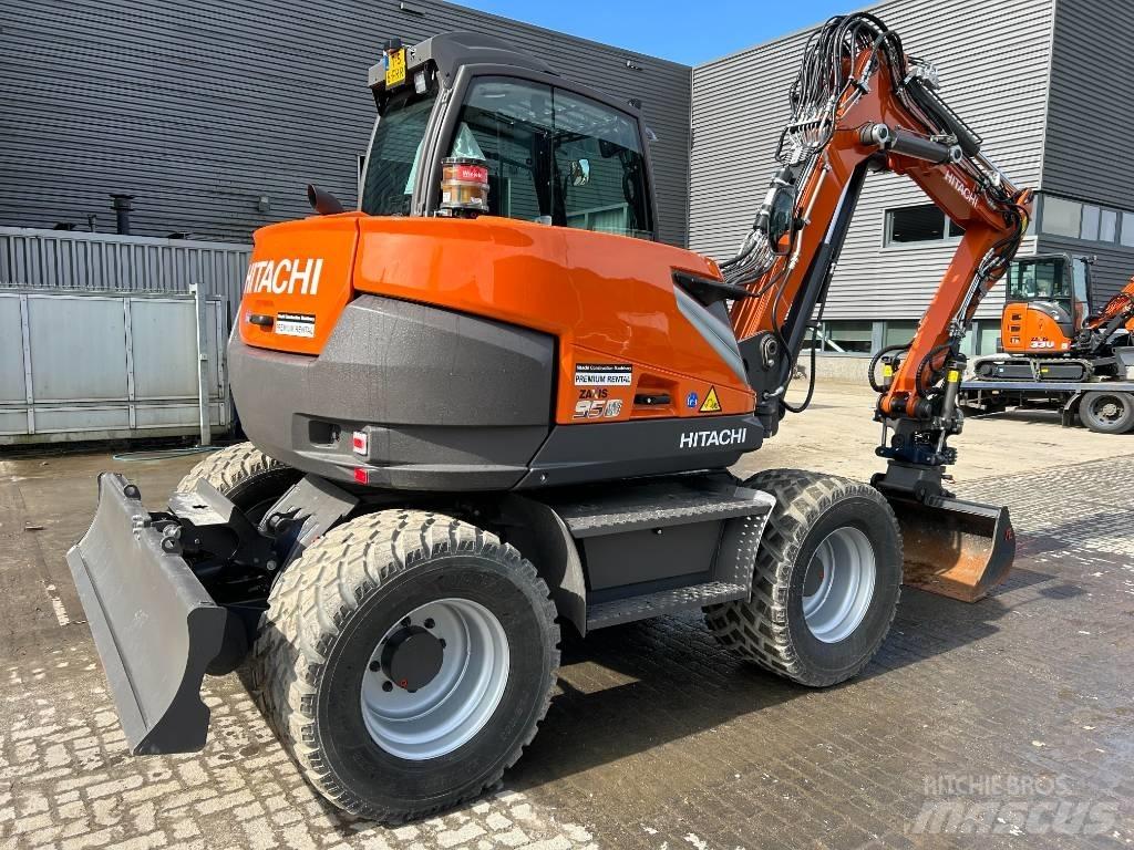Hitachi ZX95W Bagri na kolesih