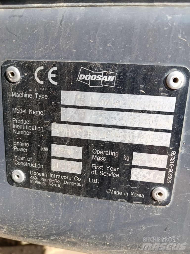 Doosan DX 225 LC-5 Bagri goseničarji