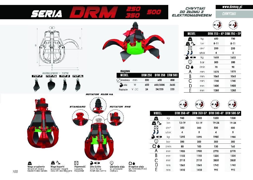  DEMOQ DRM250-5P Grabeži