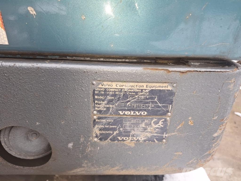 Volvo EC 25 Mini bagri <7t