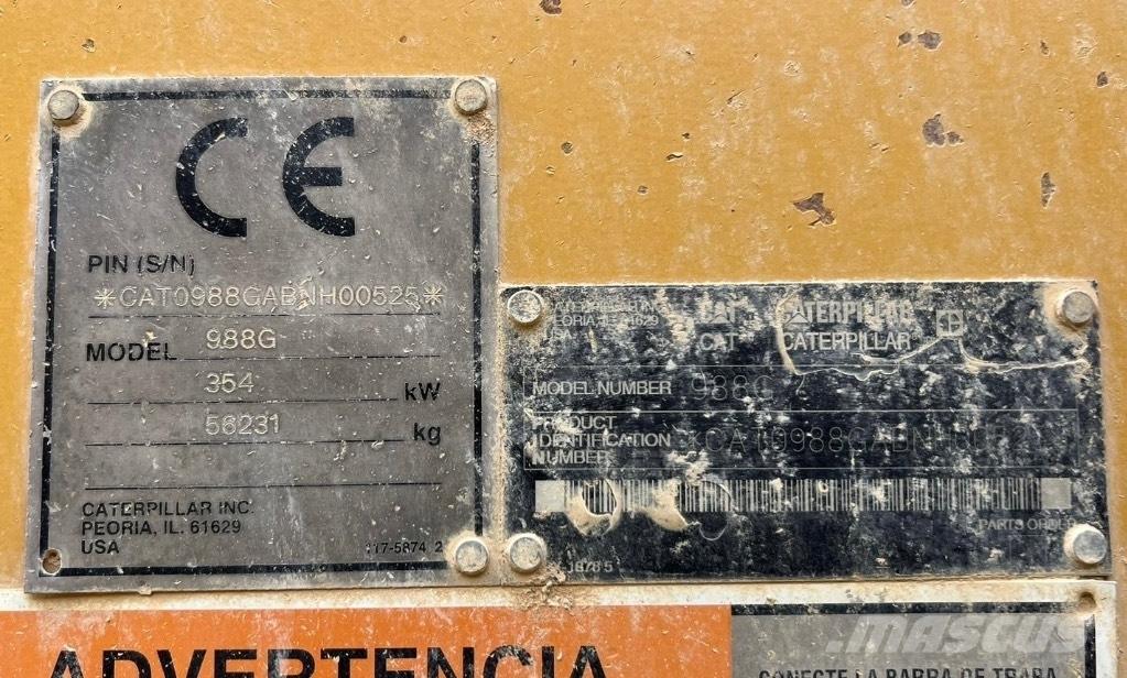 CAT 988 G Kolesni nakladalci