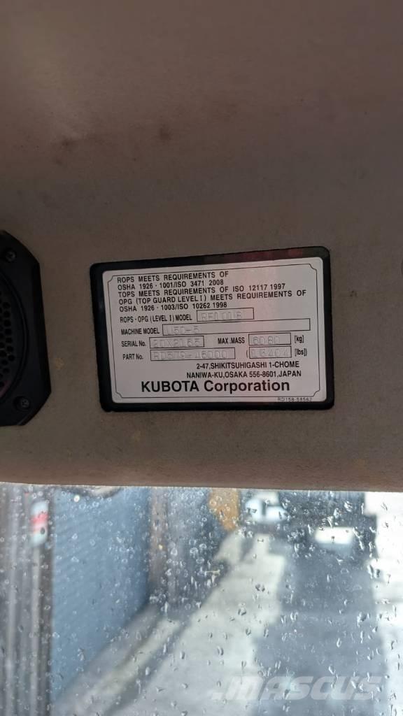 Kubota U 50-5 Rušilni bagri