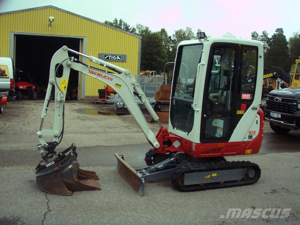 Takeuchi TB 216 Mini bagri <7t